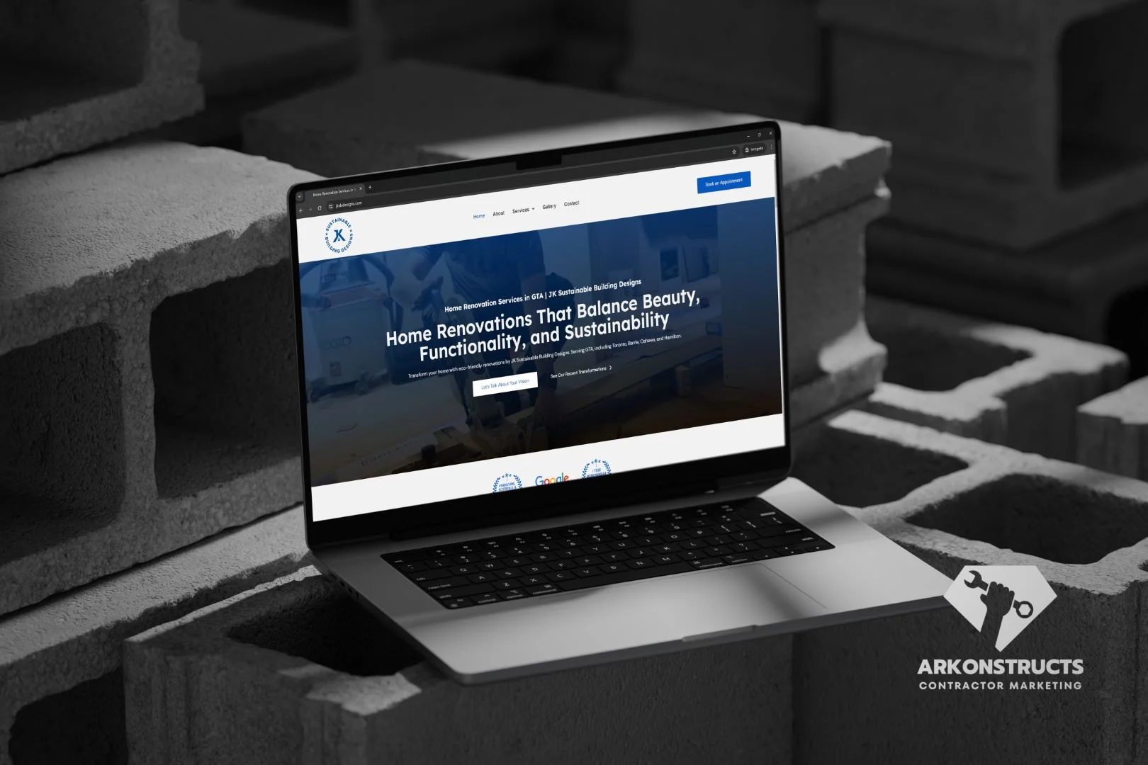 Contractor Web Design | Arkonstructs Web Design for Contractors